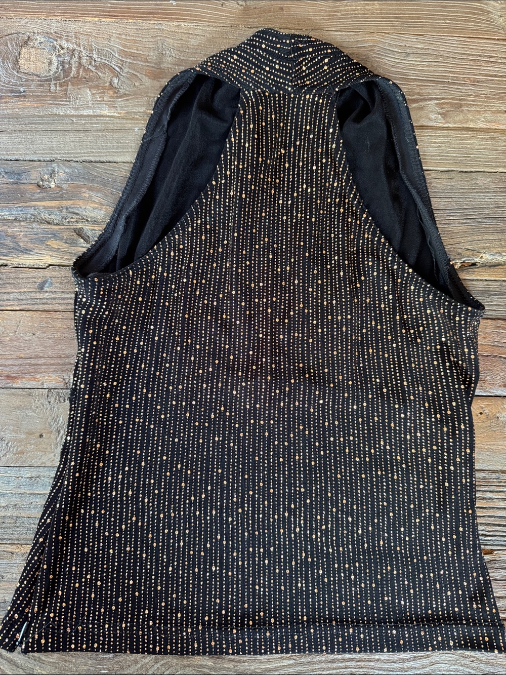 Jessica Howard evenings vintage 80’s disco era bronze metallic  black set Small - Picture 9 of 15